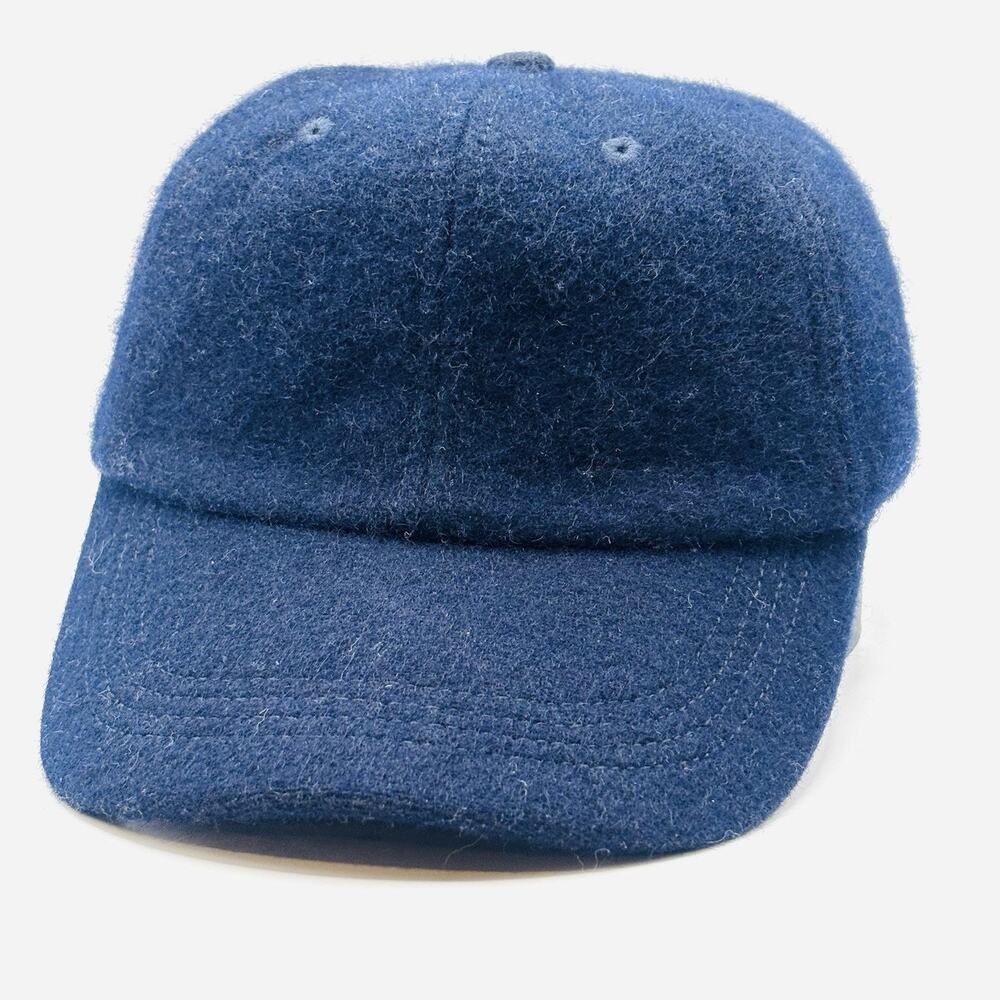 Vintage J. Crew Heritage Wool Baseball Cap Navy Blue J Crew Adjustable
